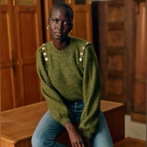 Sezane Juno Jumper in Green